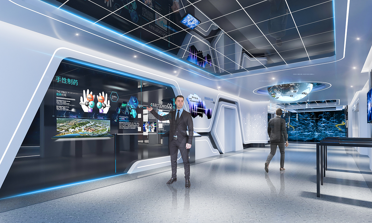 智能制造展厅设计（图ZMzA3NDUyNzQw） - 展陈设计 - 站酷设计师口天吴1原创素材 - 站酷ZCOOL