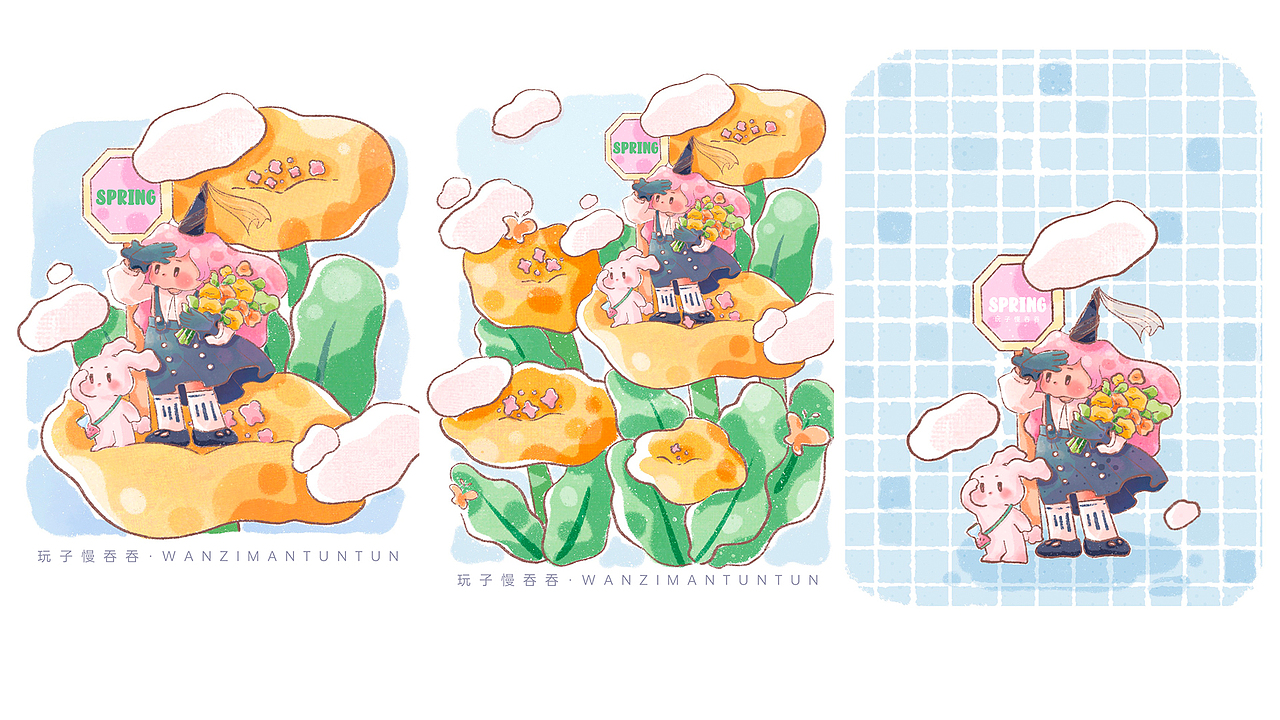 Y园糖插画打卡21天｜day0｜静待春暖花开｜目标和计划