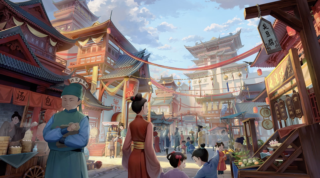 古风手游《叫我大掌柜》小当家联动CG三渲二+包装视频（图ZMzQ2NzAxMDQ0） - 动画/影视 - 站酷设计师两点十分动漫原创素材 - 站酷ZCOOL