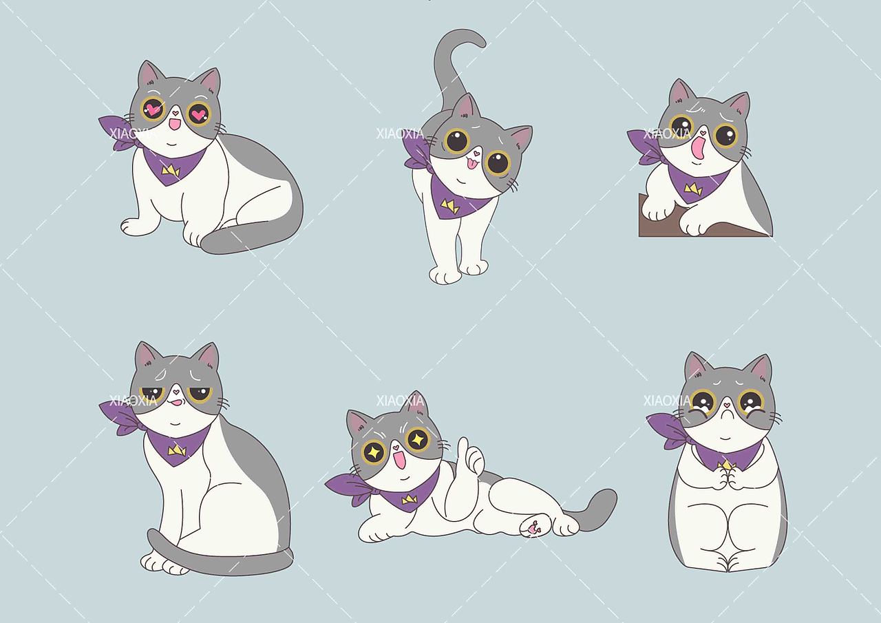 猫咪酱（图ZMzEwMTcwMDE2） - 商业插画 - 站酷设计师小虾施主原创素材 - 站酷ZCOOL