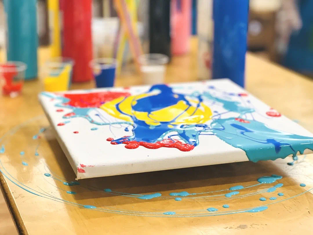 艺术美学|公益课堂·炫彩/细胞流体画