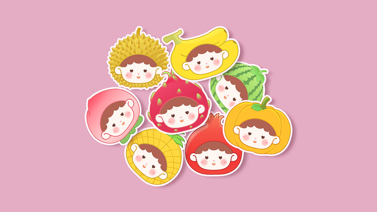 原创IP设计【果蔬潮玩盲盒系列】文创品牌形象（图ZMzY0NDY2OTU2） - 人物/生物 - 站酷设计师昊天GREAT原创素材 - 站酷ZCOOL