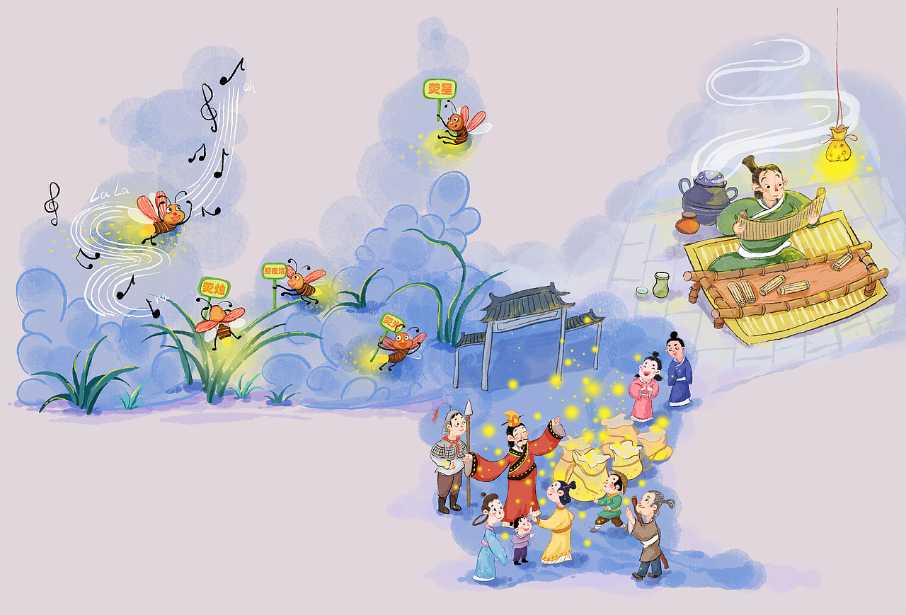 古诗插画配图（图ZMzQyMjU3ODMy） - 儿童插画 - 站酷设计师chenxue0816原创素材 - 站酷ZCOOL