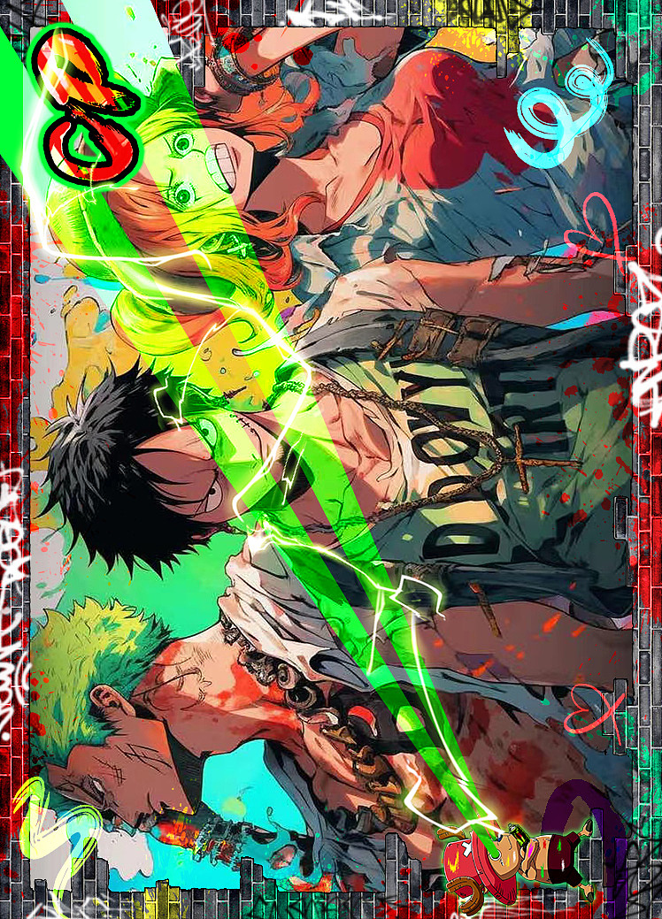 海贼王卡牌边框设计