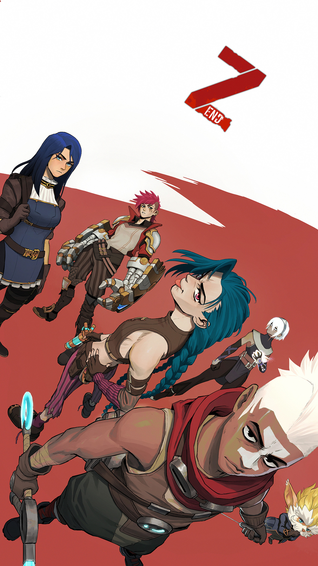 插画/Z-END/英雄联盟末日宇宙/皮城篇海报