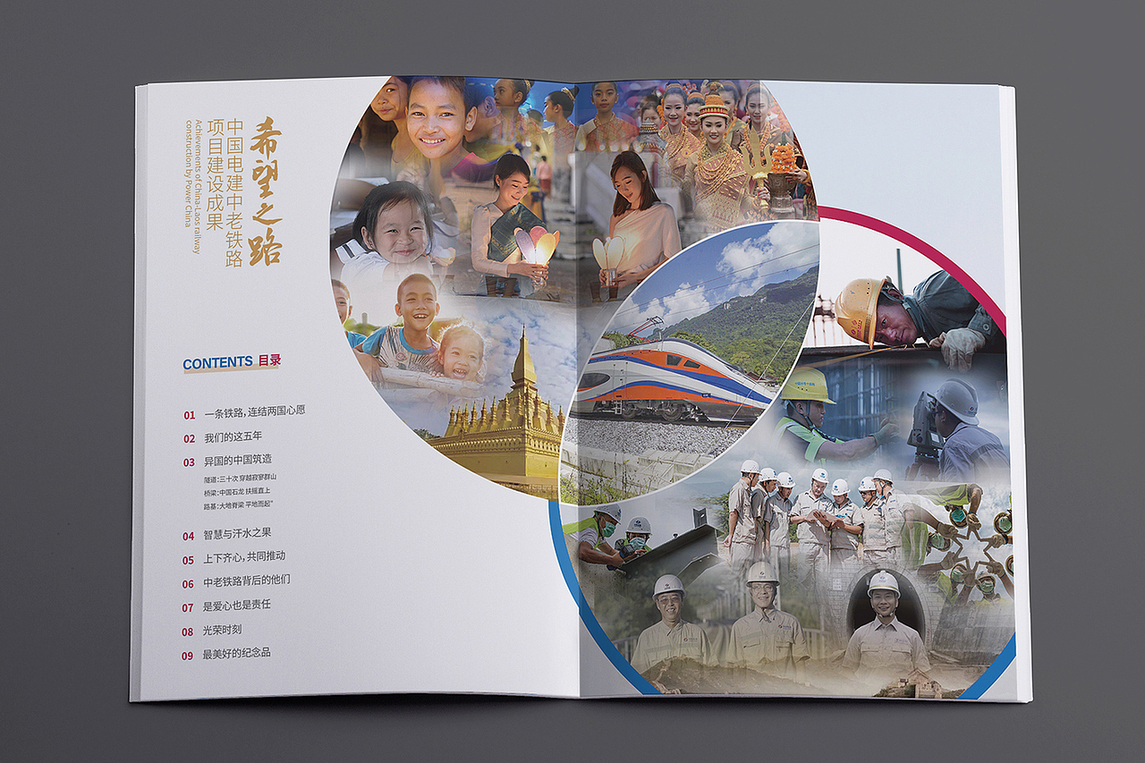 中老铁路项目纪念册