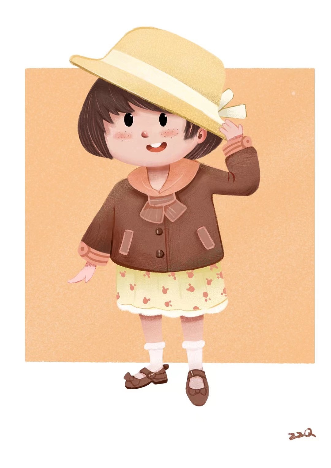 2022 上半年插画练习总结 -人物场景原创练习（图ZMzA3MzIyMTI4） - 儿童插画 - 站酷设计师朱小骞art原创素材 - 站酷ZCOOL