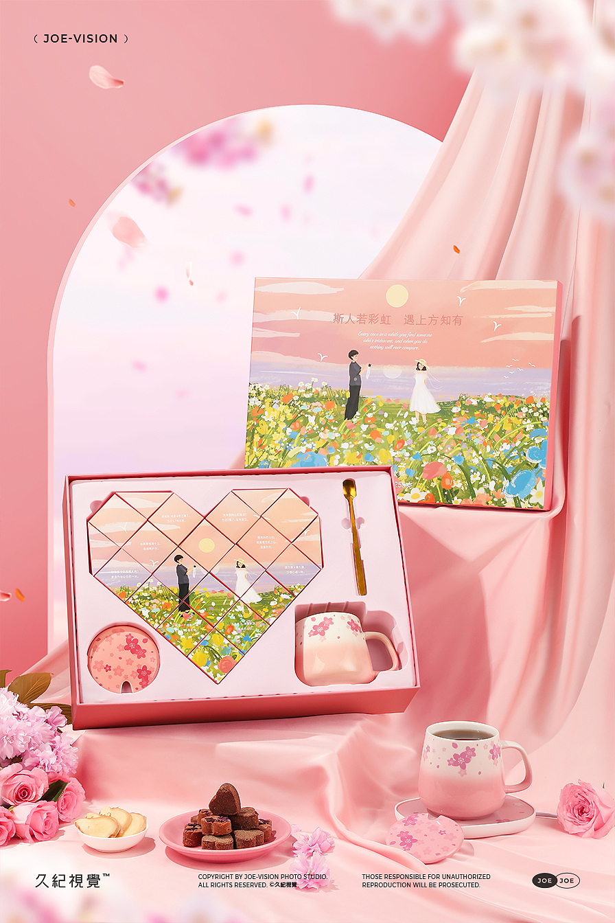 红糖姜茶『樱花意境｜情侣礼盒』X JOE VISION（图ZMzM4MzIzMzMy） - 产品摄影 - 站酷设计师南京久纪视觉摄影原创素材 - 站酷ZCOOL