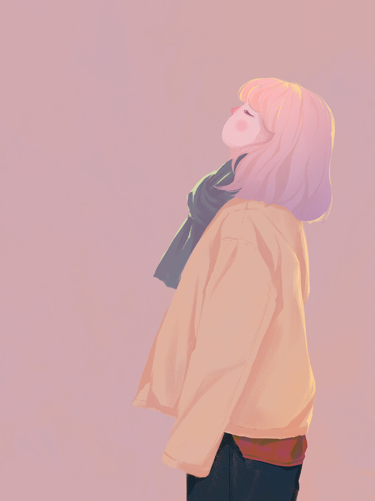 你是否也经常喜欢抬头闭上眼,似乎在享受,也似乎思考着什么.....