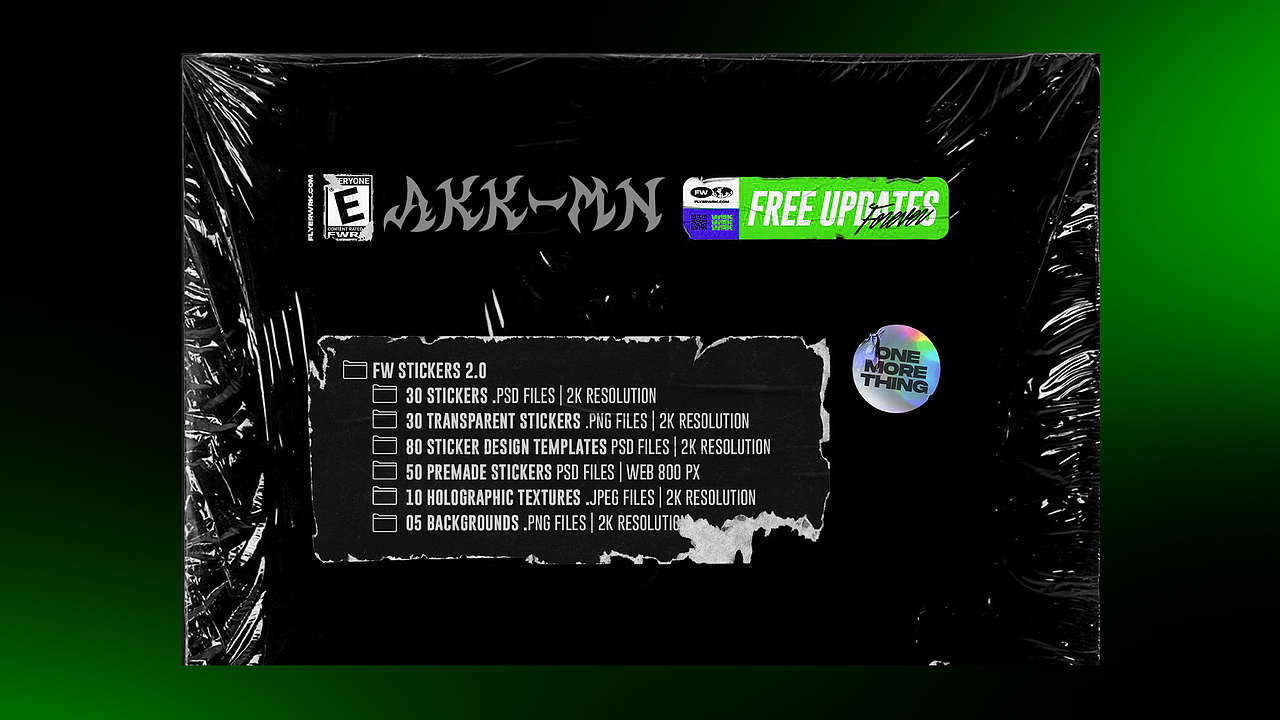 一组暗黑系风格字体