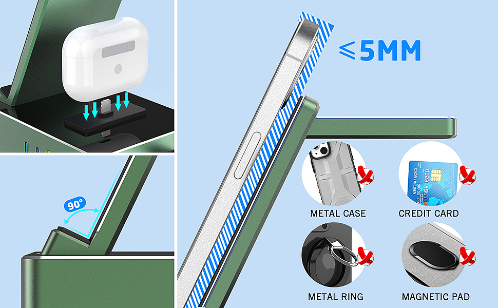 绿色苹果无线充 建模 渲染