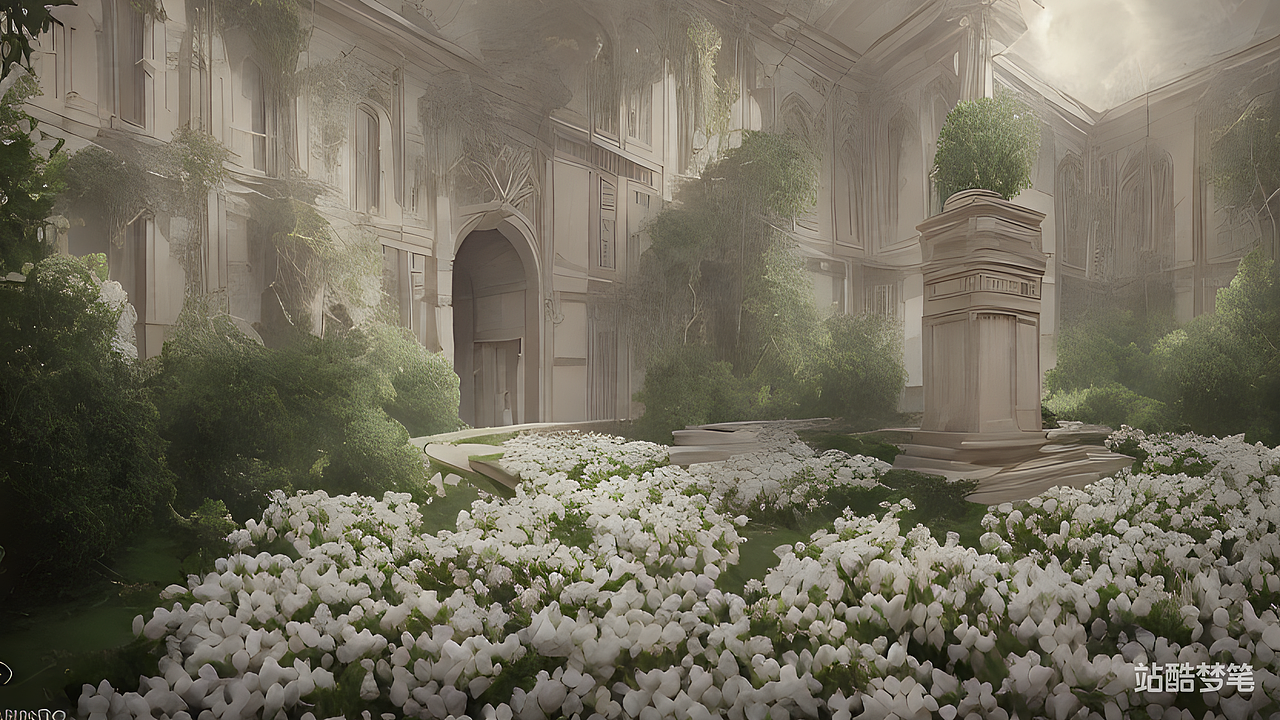 #站酷梦笔#美丽的曼陀罗花包裹着宫殿，，流行趋势，
