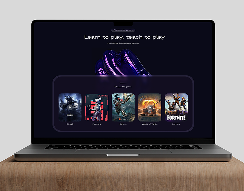 Video Games Platform Web Design