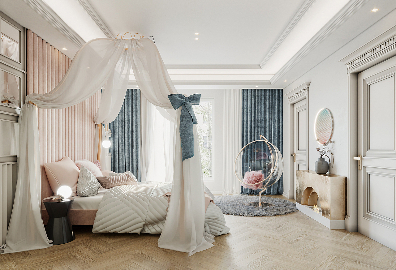 北京•法式轻奢•别墅项目-魔方空间设计