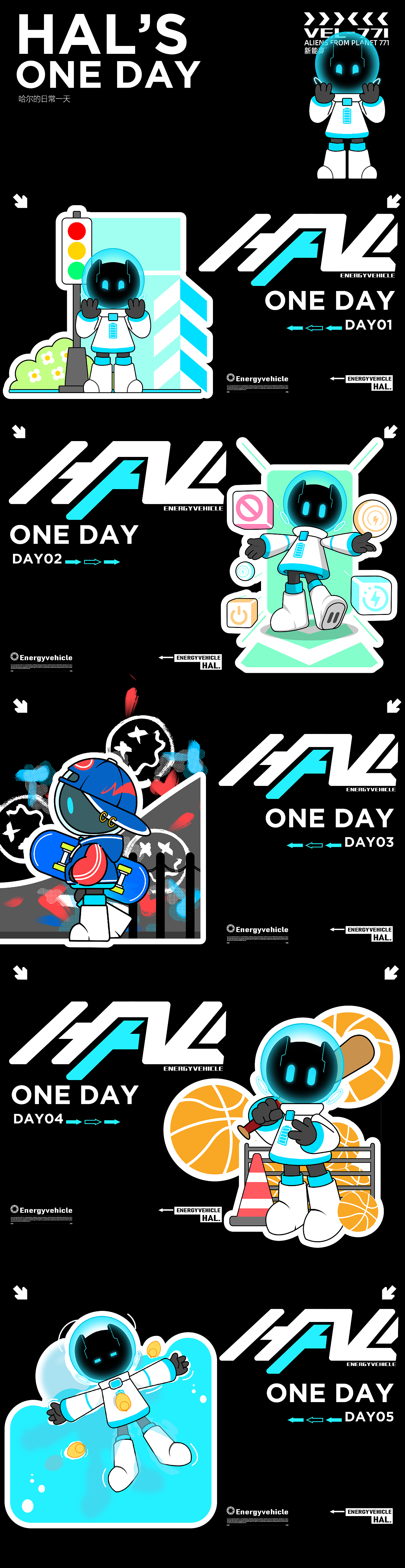 新能源汽车IP全案-来自711星球的哈尔HAL（可授权）