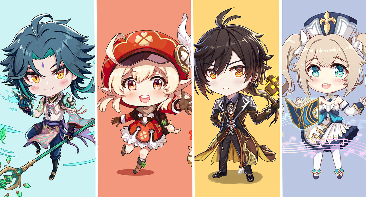 Q版原神合集（圖ZMzQ4ODIzMzE2） - 創(chuàng)作習(xí)作 - 站酷設(shè)計師愛上健身的肥宅喵原創(chuàng)素材 - 站酷ZCOOL