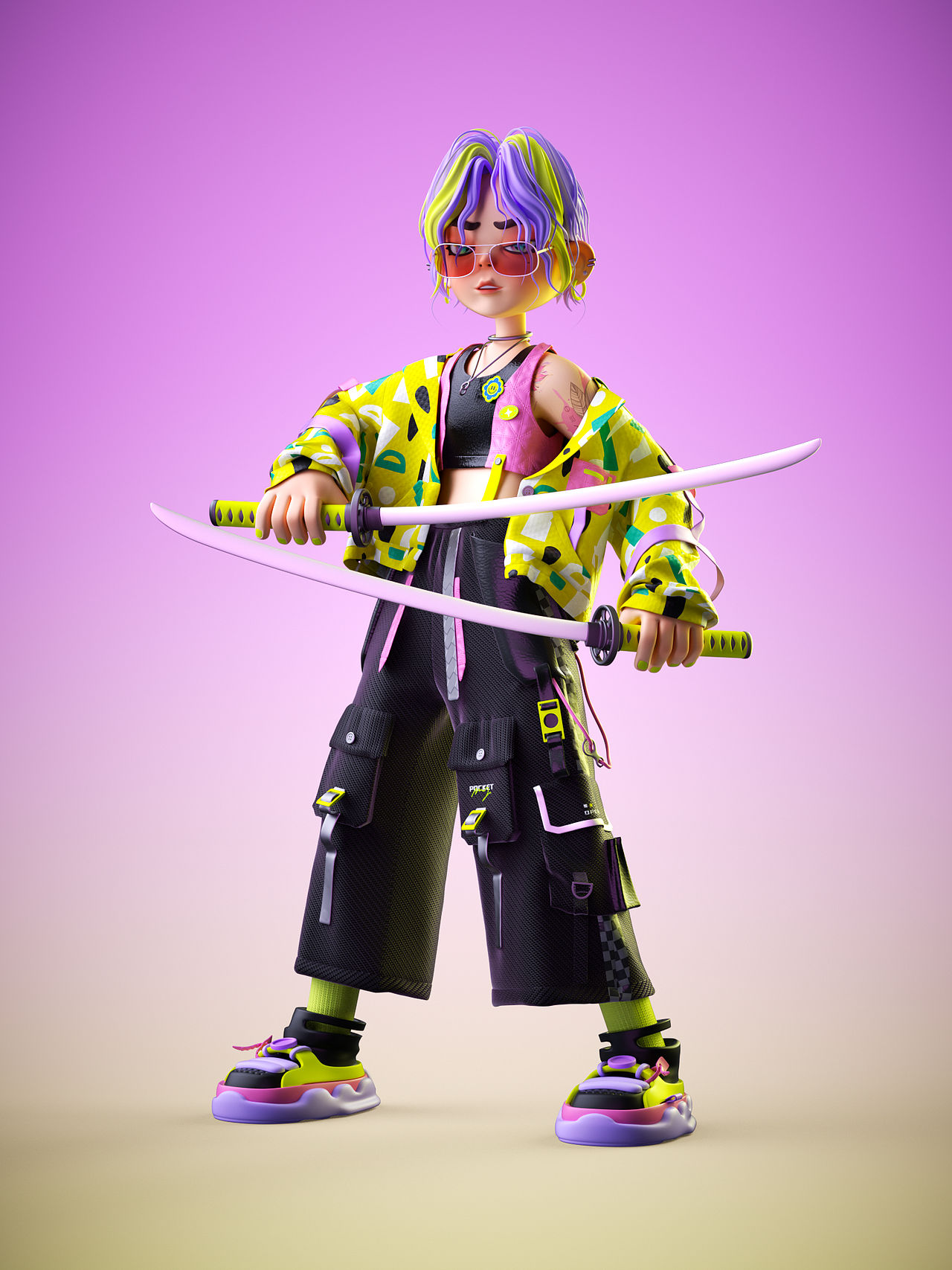 Trendy warrior | 潮流角色（图ZMzQzMzYzNDg4） - 人物/生物 - 站酷设计师XIONGMU_熊木原创素材 - 站酷ZCOOL