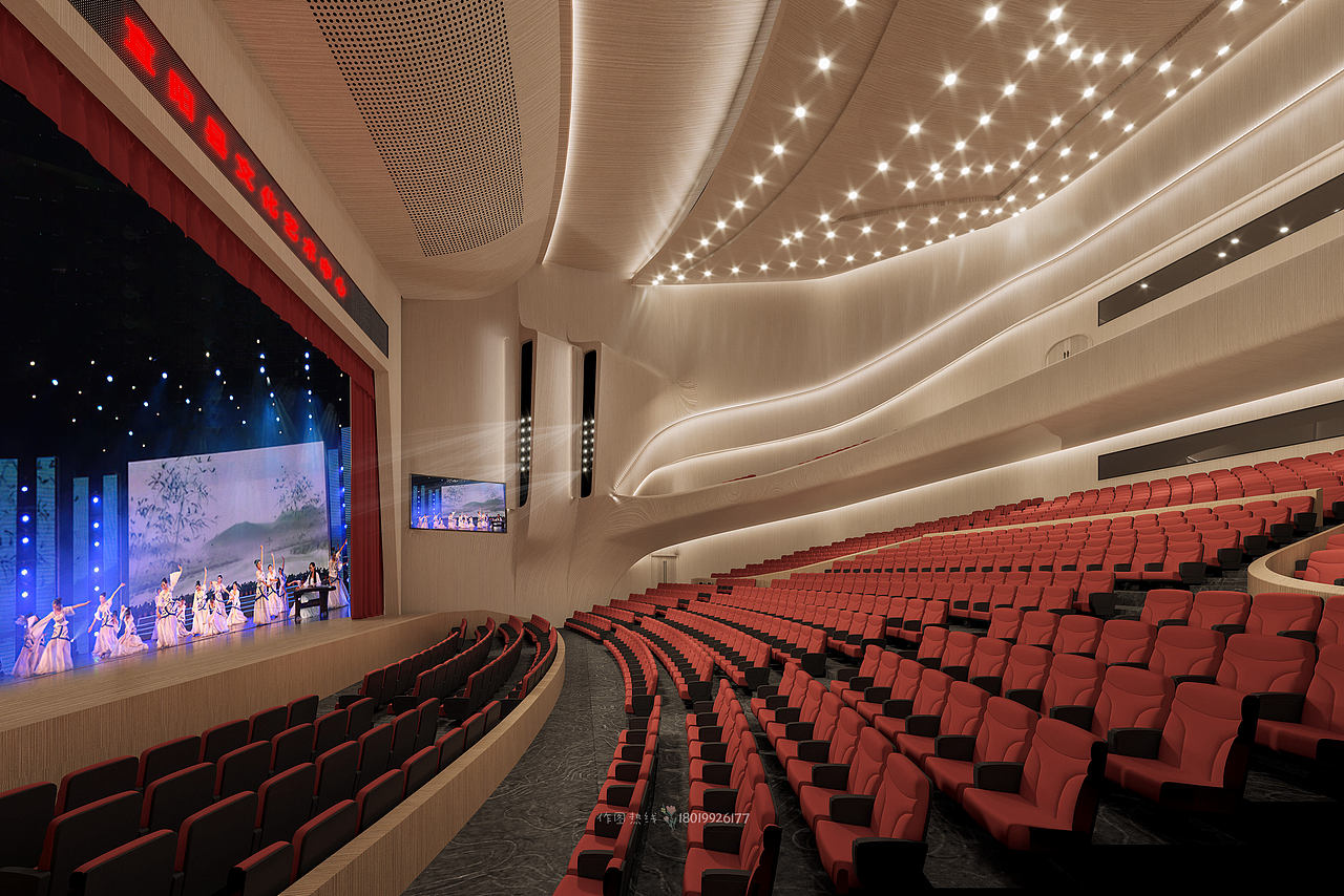 大报告厅效果图4个设计方案