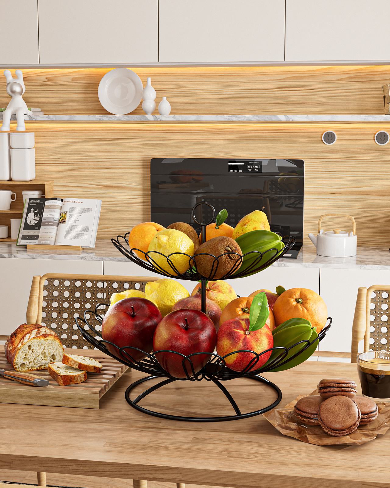 水果篮室内场景渲染