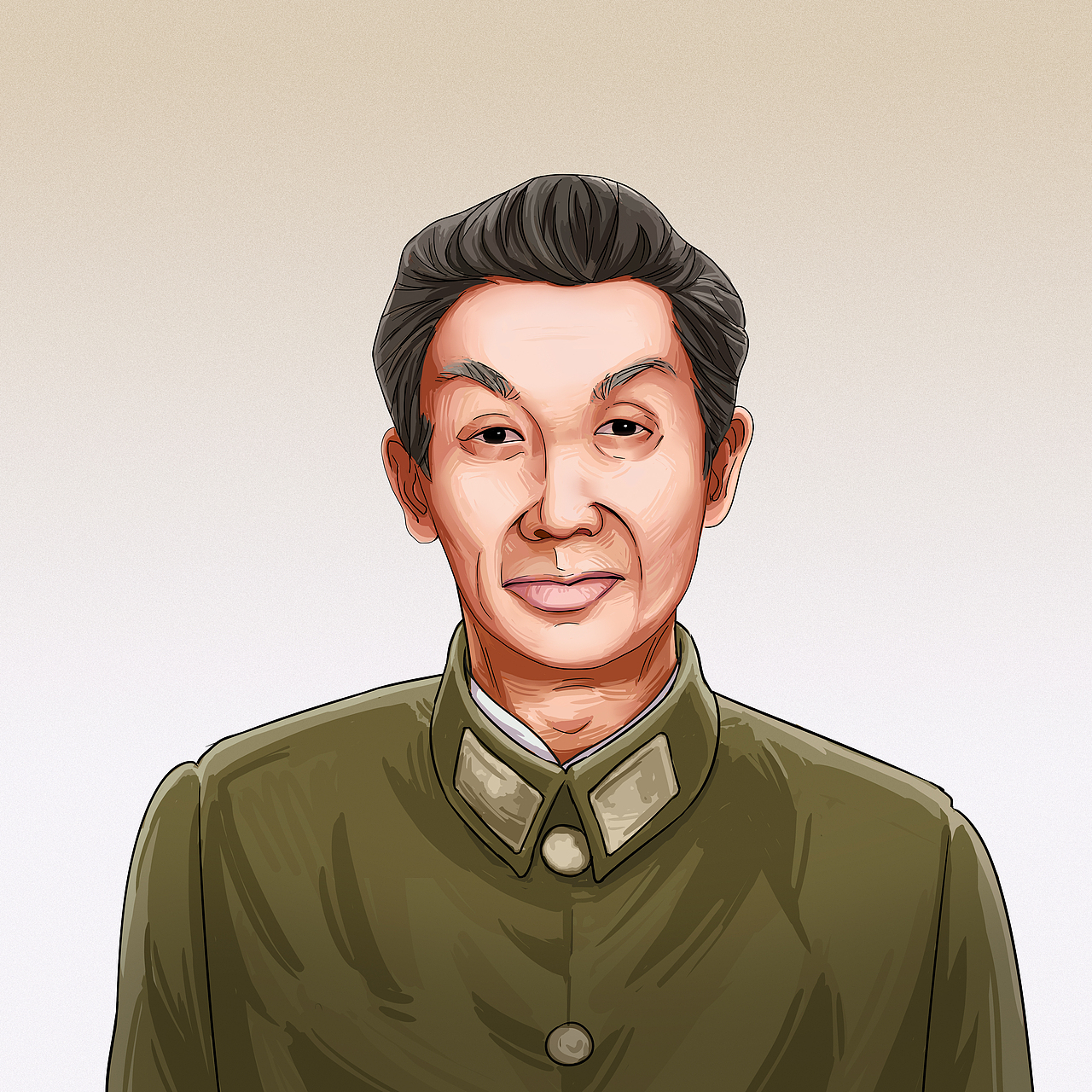 中国篮球协会名人堂人像插画