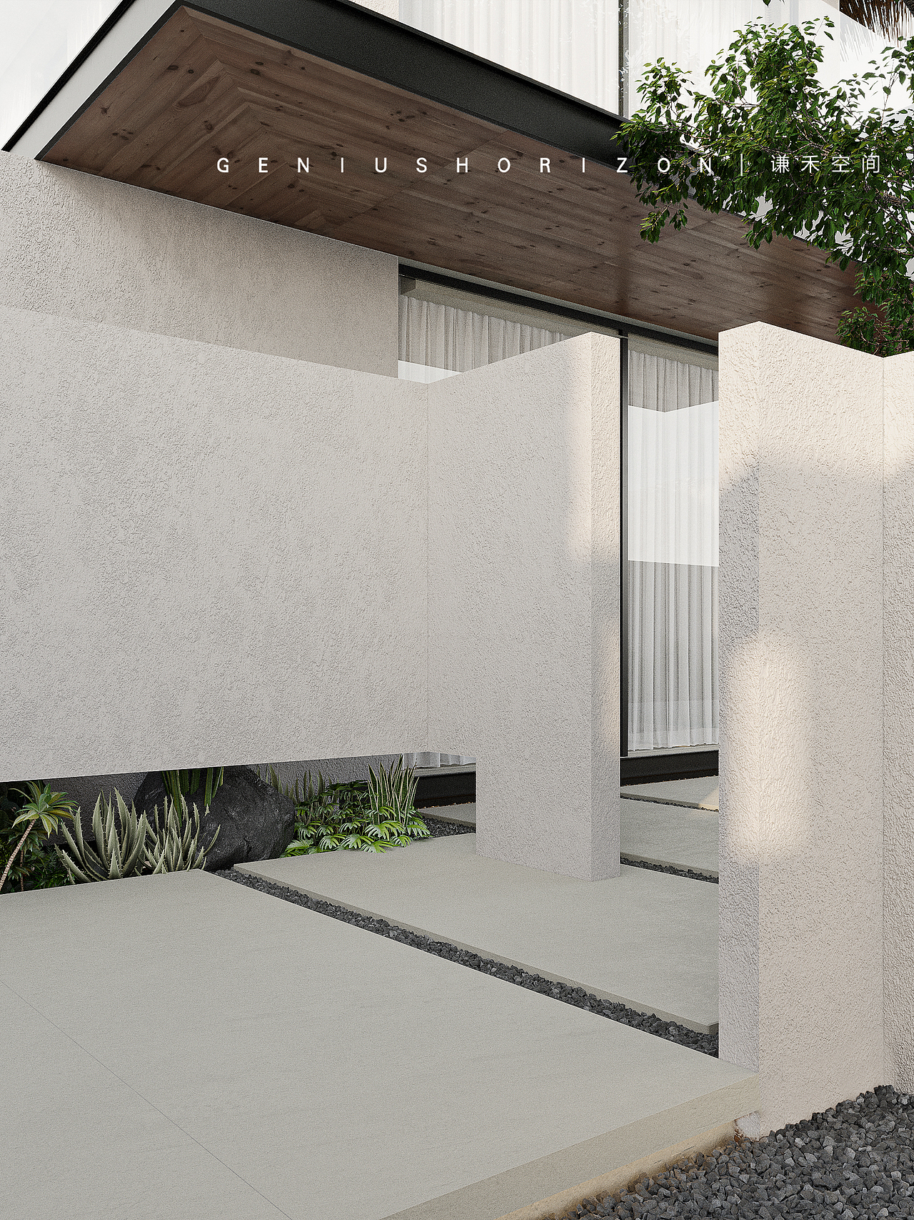 谦禾空间设计 隐山视觉 | 侘寂民宿设计