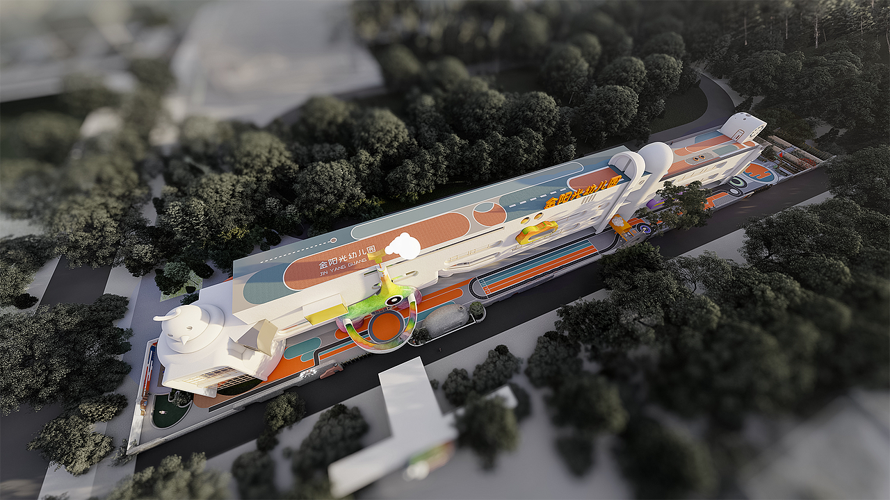 金阳光幼儿园（图ZMzY4MjgwOTQw） - 建筑设计 - 站酷设计师幼儿园建筑设计原创素材 - 站酷ZCOOL