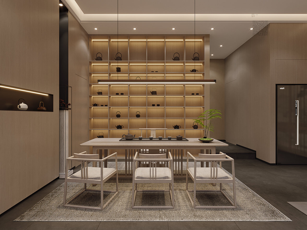 饱含东风情韵的茶楼禅意中式设计