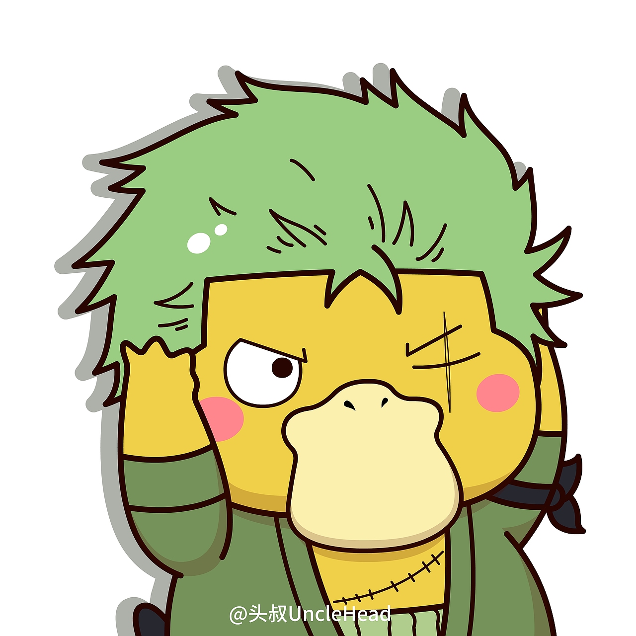 可达鸭系列头像海贼王篇