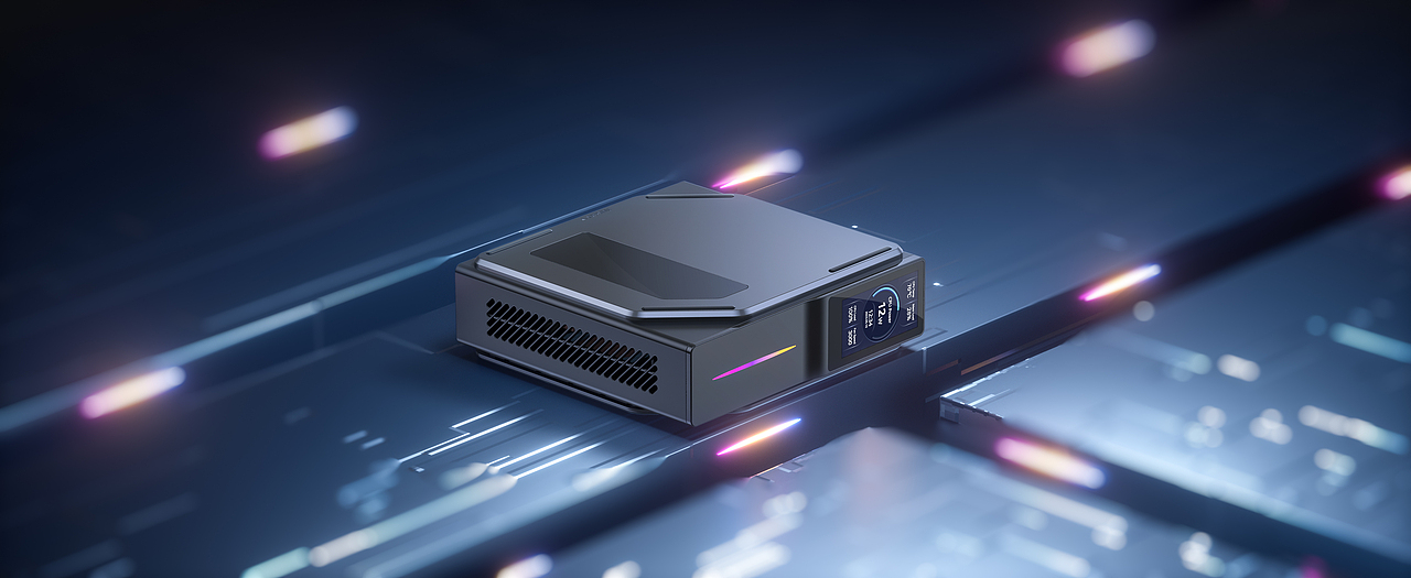 Mini PC迷你PC桌面电脑主机产品渲染选集3