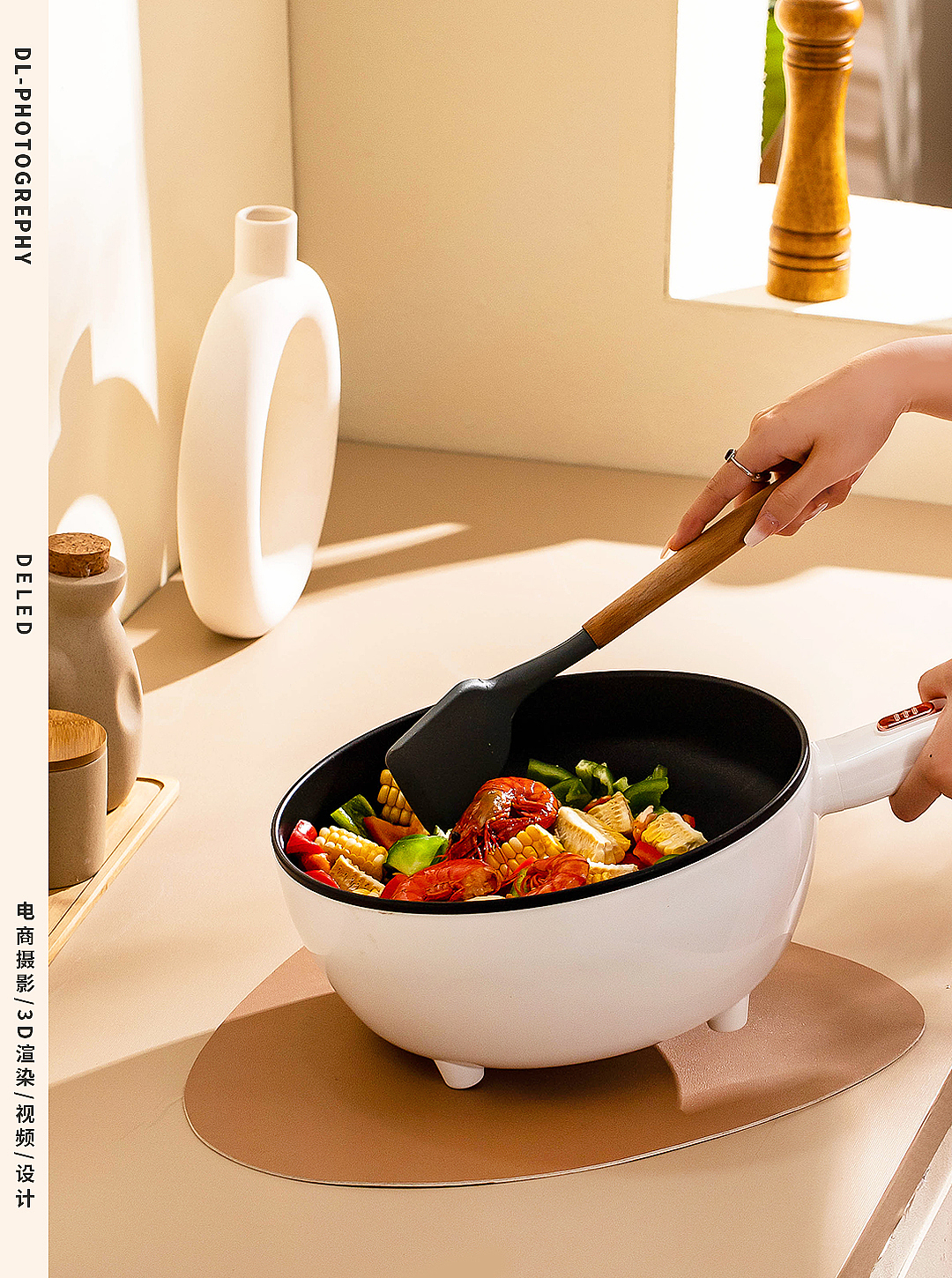 #产品实拍 电炒锅