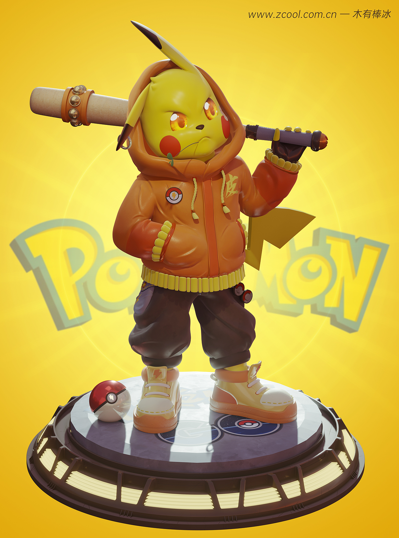 Pokémon—皮卡丘（图ZMzAzOTAyNjM2） - 人物/生物 - 站酷设计师木有棒冰原创素材 - 站酷ZCOOL