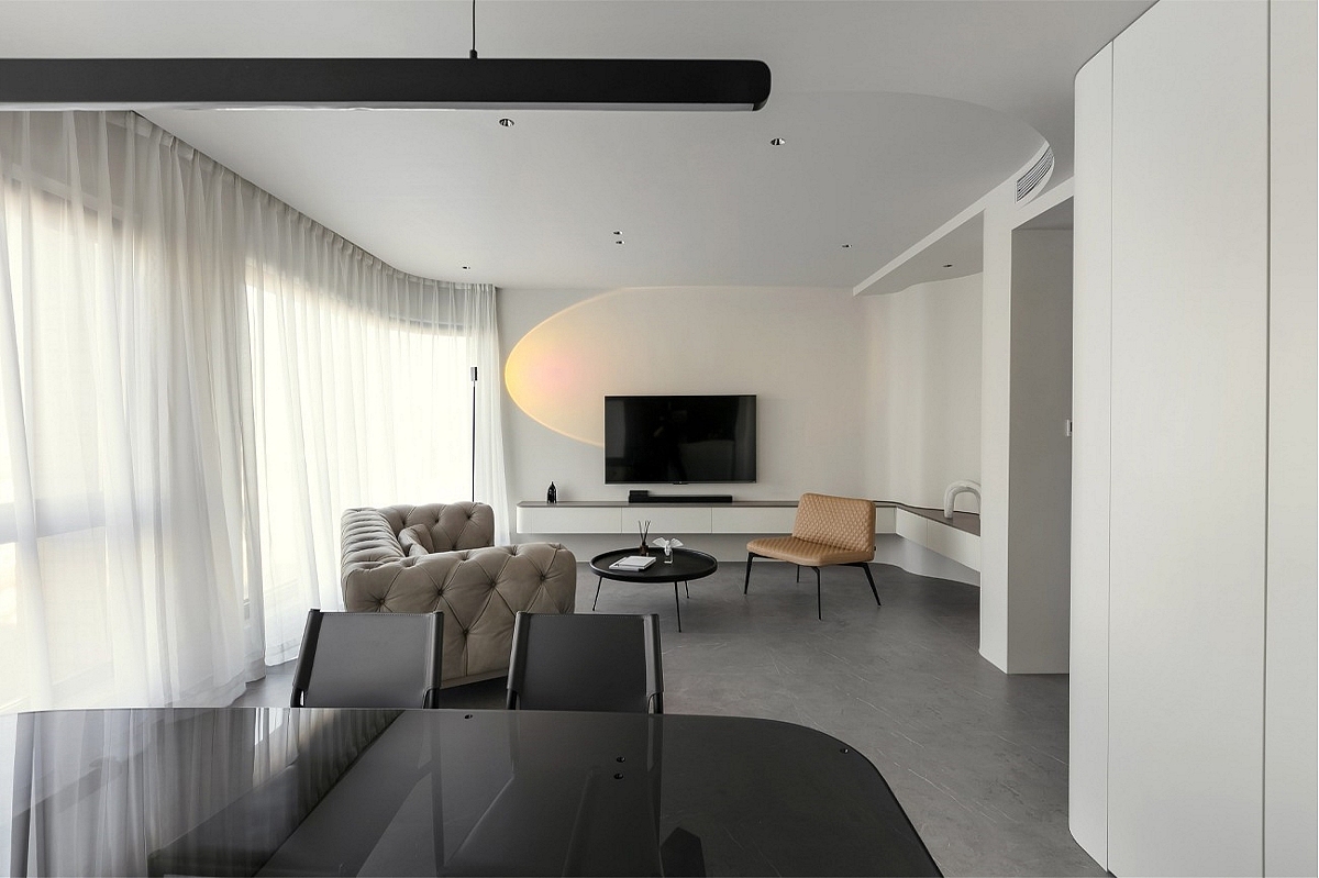 客厅无直角，玻璃房卫浴，充满艺术格调（图ZMzIwMzQzMjU2） - 家装设计 - 站酷设计师小鱼儿1997原创素材 - 站酷ZCOOL