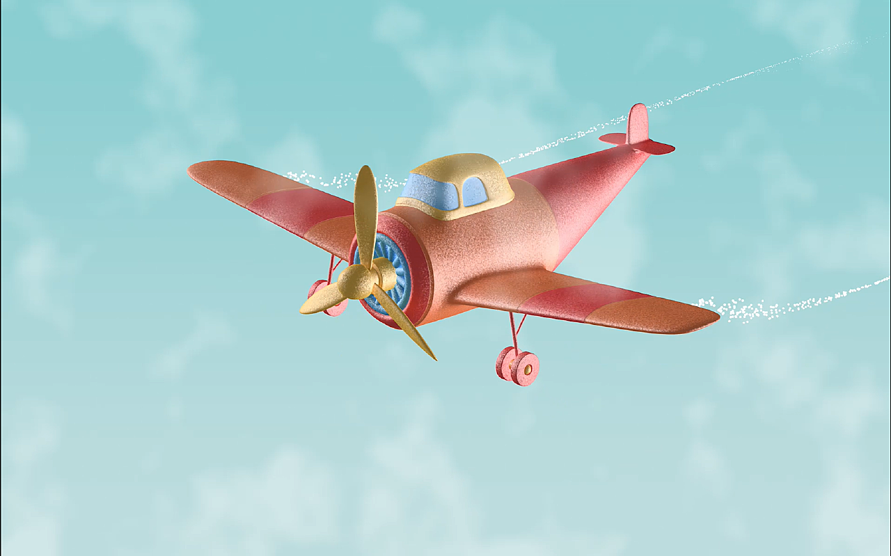 C4D模型玩具飞机设计图__其他模型_3D设计_设计图库_昵图网nipic.com