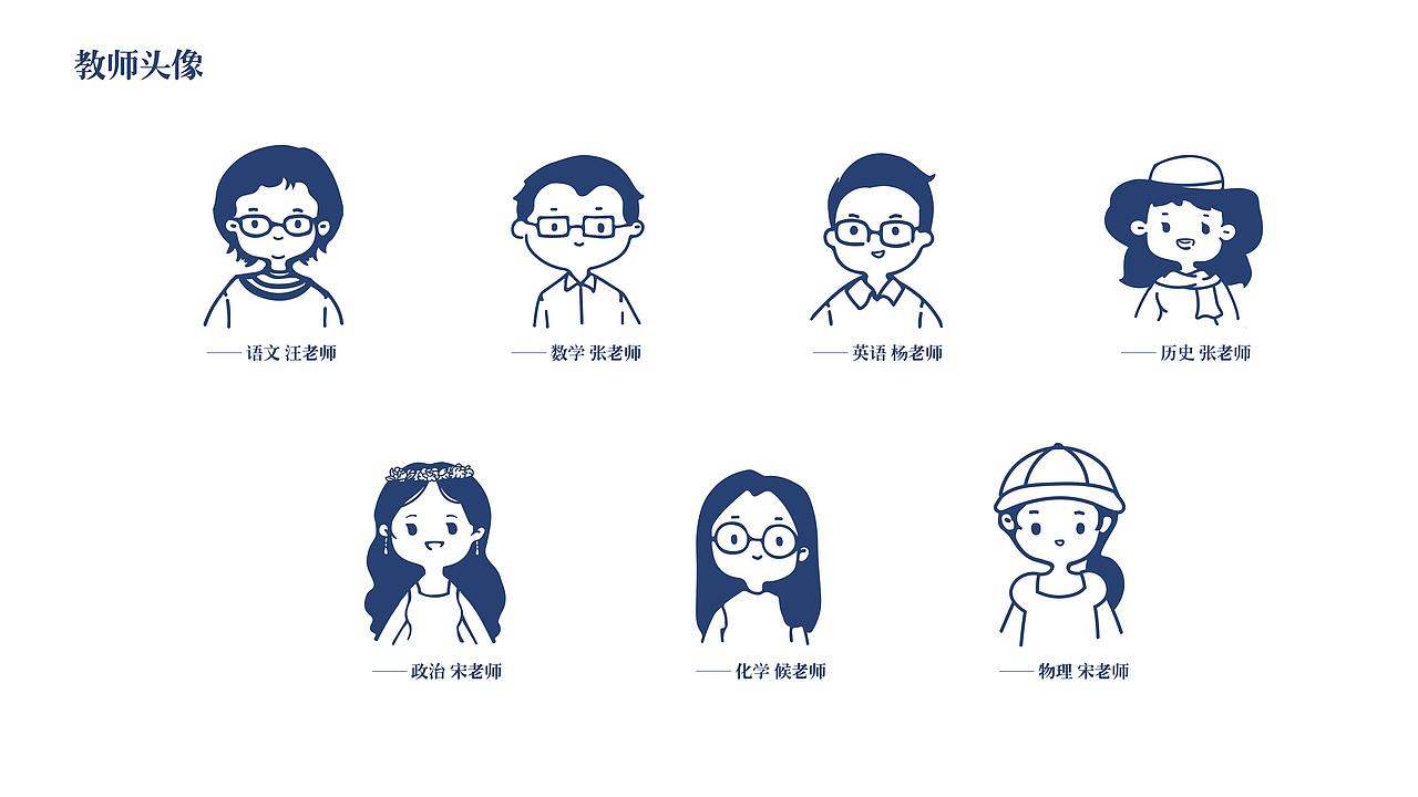 复古卡通头像定制手绘T恤