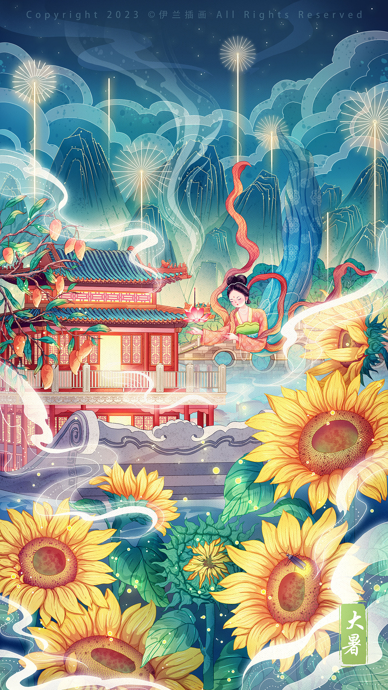 中国传统节气 I 24节气国风插画合集-春夏篇（图ZMzUzMzY3NzA0） - 创作习作 - 站酷设计师勤明原创素材 - 站酷ZCOOL