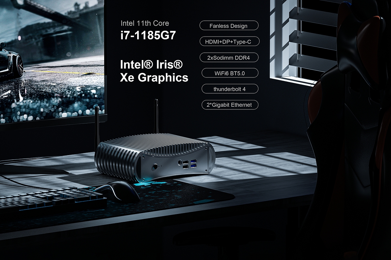 视觉三维渲染 —— 迷你电脑 / mini PC（图ZMzQzNjM0NTM2） - 场景 - 站酷设计师xiQiren原创素材 - 站酷ZCOOL