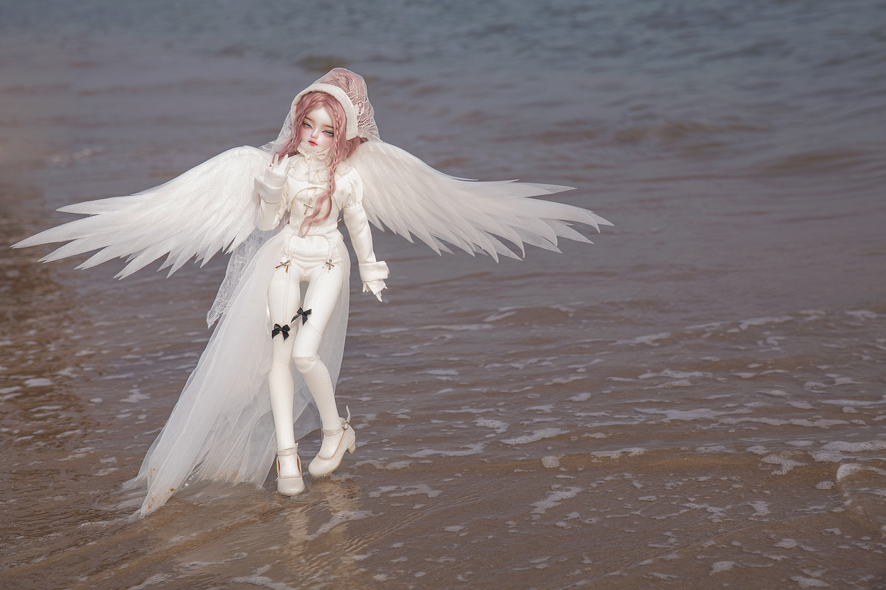我看见天使沿着海汐向我告别. | bjd摄影