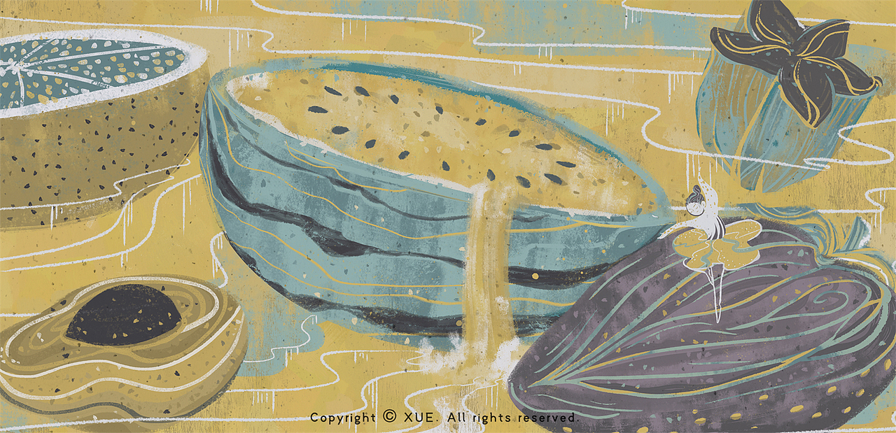 斑纹（图ZMjk4MDA3NzEy） - 艺术插画 - 站酷设计师XUESTUDIO原创素材 - 站酷ZCOOL