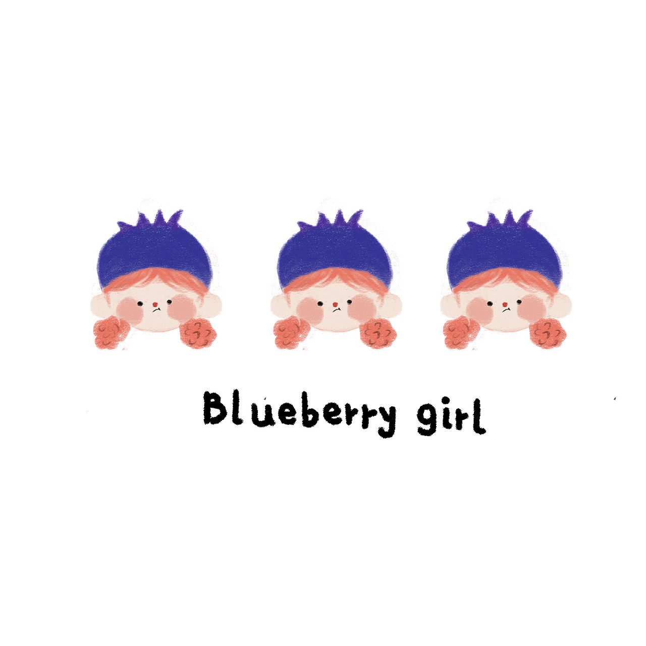 原创图案|水果女孩插画