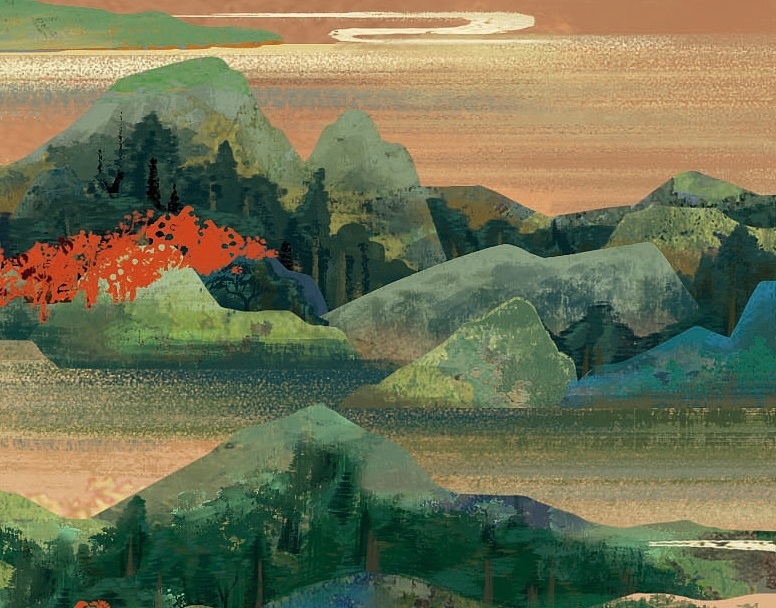 武汉三镇壁画设计（图ZMzMwOTU3ODQw） - 商业插画 - 站酷设计师肥肥肥皂原创素材 - 站酷ZCOOL