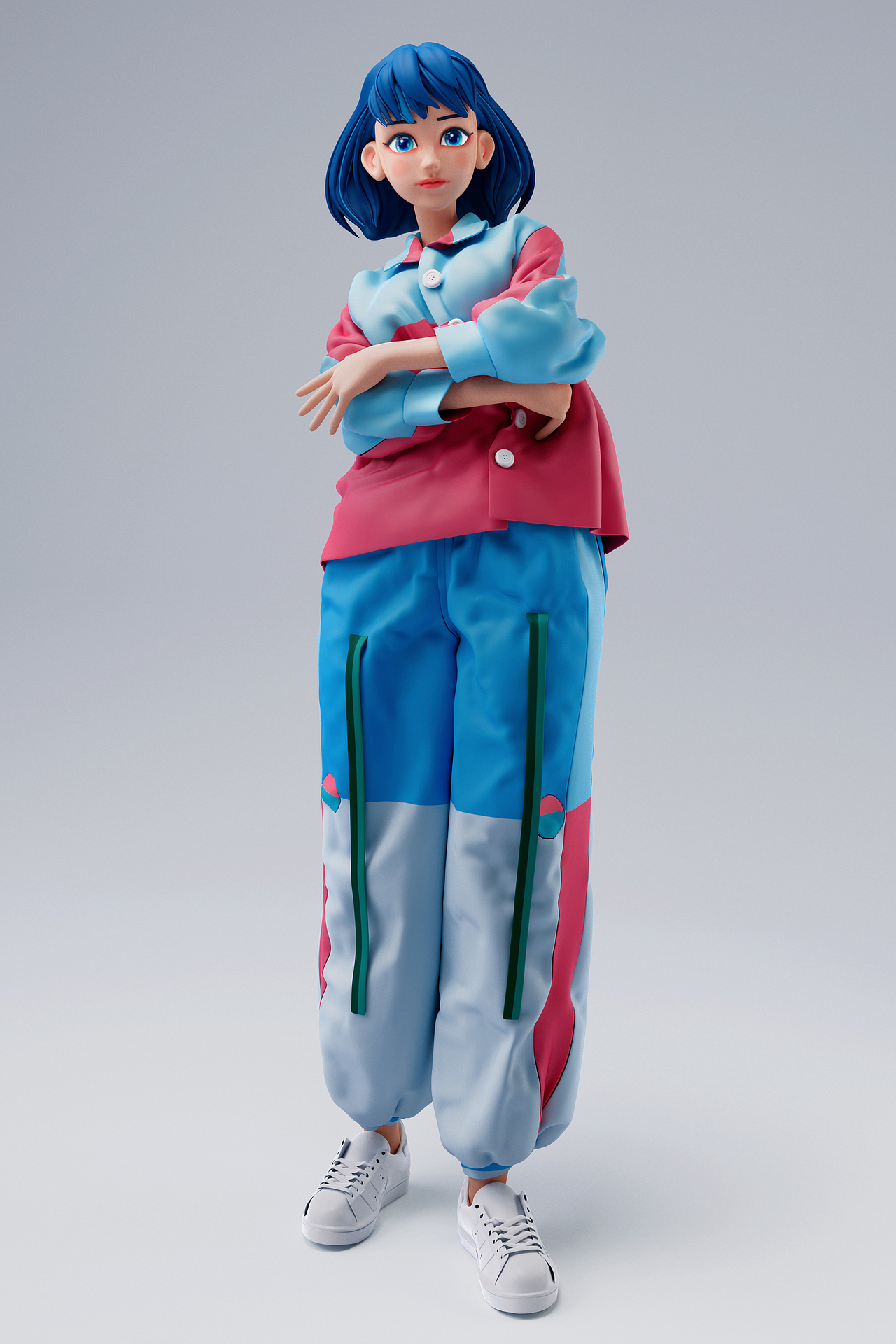 3D人物の动态和表情探索（图ZMzA0Njk1NTk2） - 人物/生物 - 站酷设计师口口光原创素材 - 站酷ZCOOL