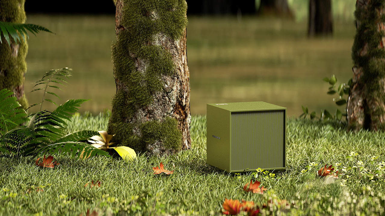 【产品渲染】-Cube Heater立方体加热器