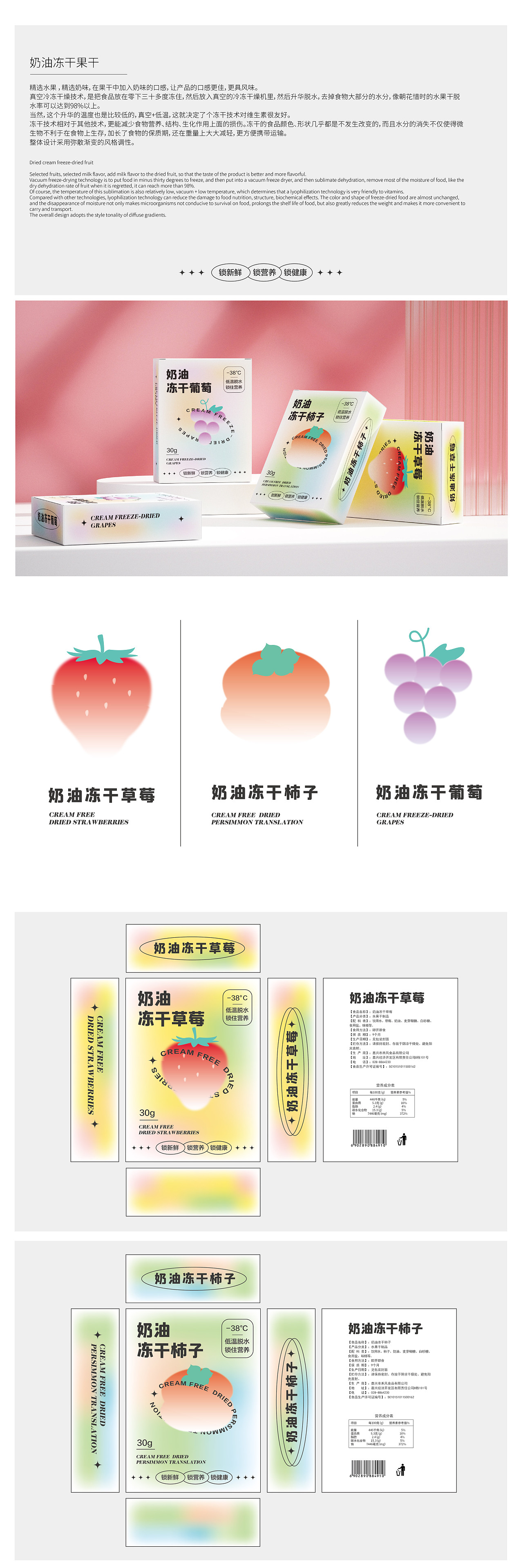奶油凍干果干（圖ZMzExMzkxODYw） - 包裝 - 站酷設(shè)計師執(zhí)筆繪彩虹原創(chuàng)素材 - 站酷ZCOOL