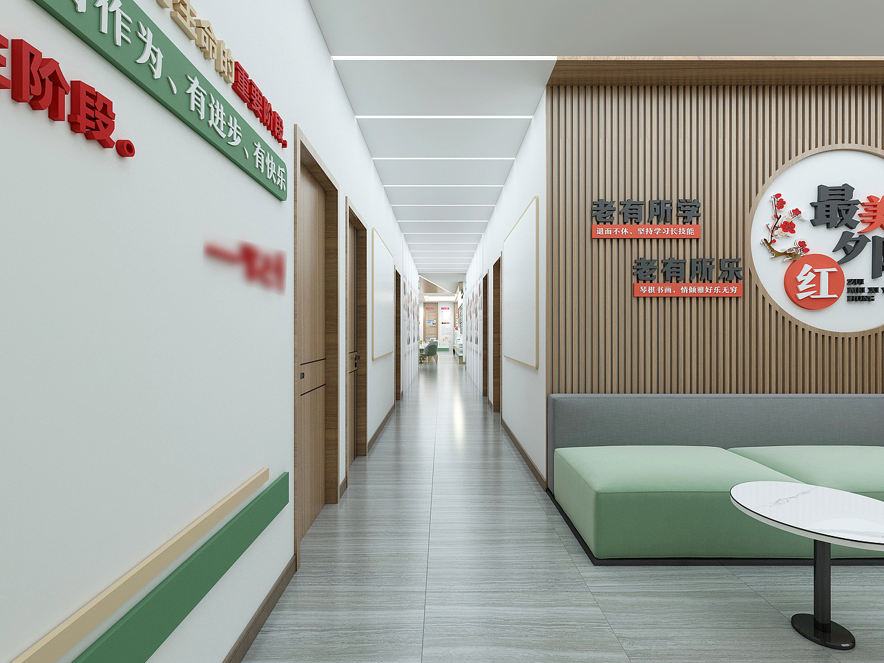积翠社区党群服务中心（1）党建走廊文化（图ZMzAzNjI3OTA0） - 建筑/空间 - 站酷设计师大鹏文化设计原创素材 - 站酷ZCOOL