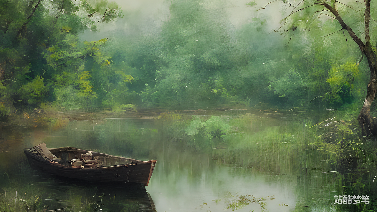 #站酷梦笔#暮春野渡