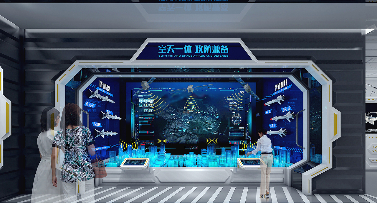 国防、人防、民防类科普教育馆（图ZMzE4NjE1MTQ4） - 展陈设计 - 站酷设计师图灵创展原创素材 - 站酷ZCOOL
