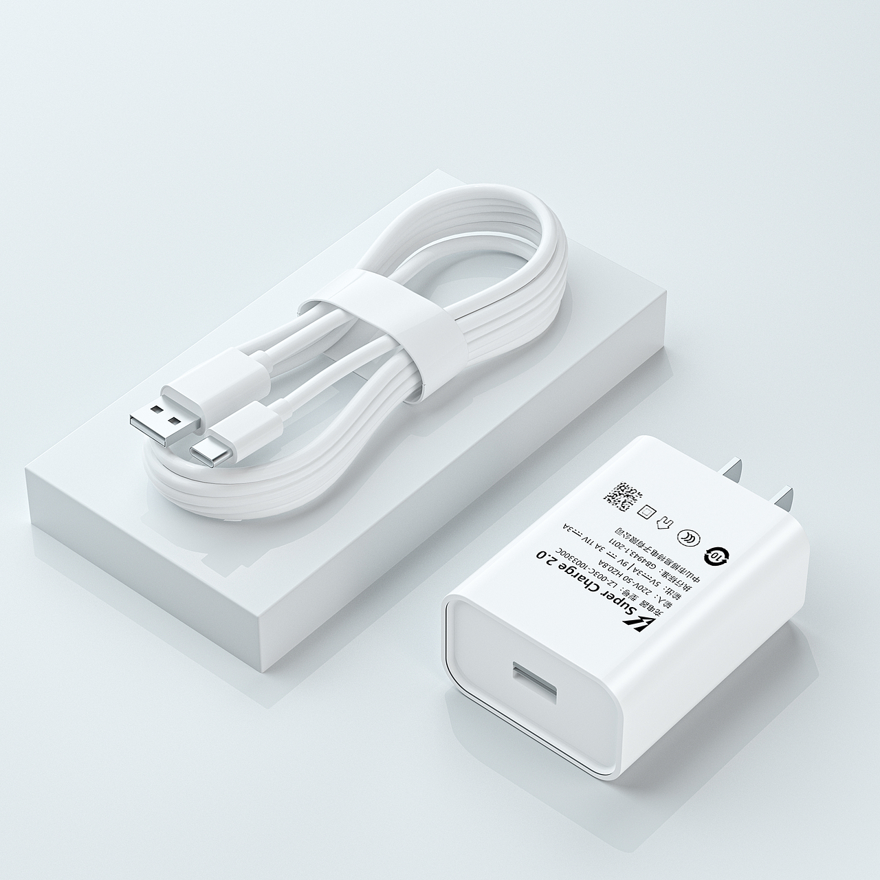 【产品渲染】 一组充电器渲染