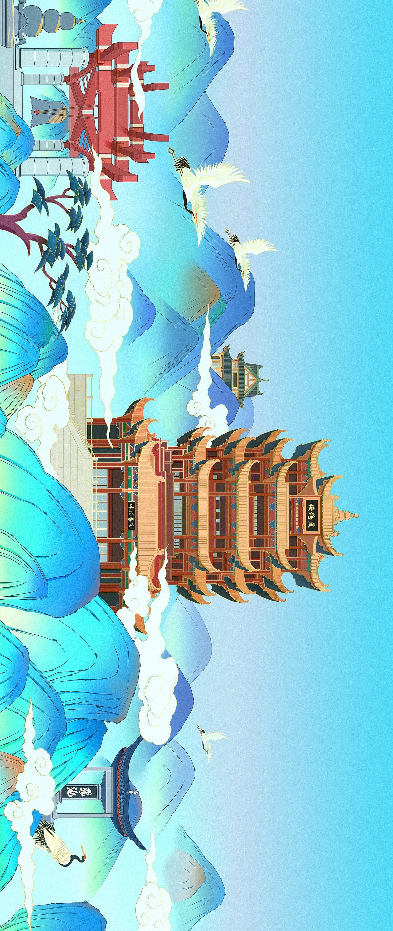 江南三大名楼（图ZMzUxNTYwMDY0） - 商业插画 - 站酷设计师四秋山原创素材 - 站酷ZCOOL