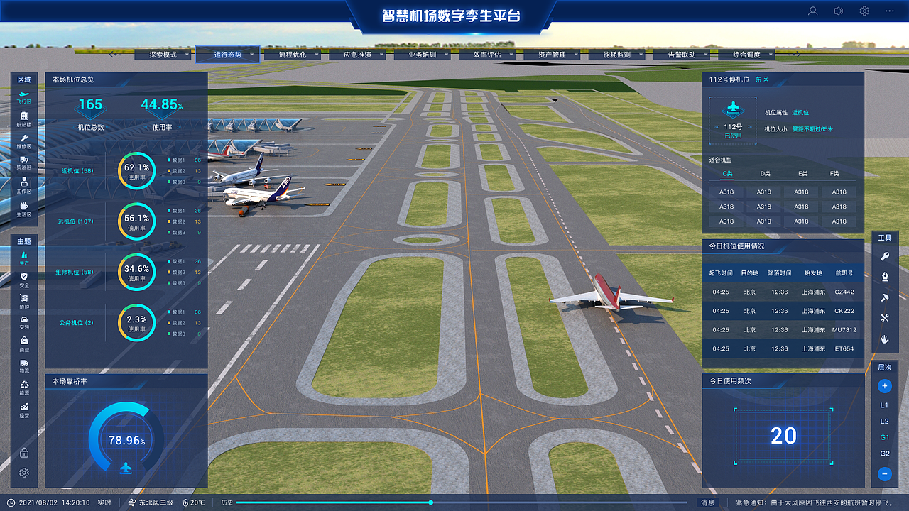 智慧机场数字孪生平台