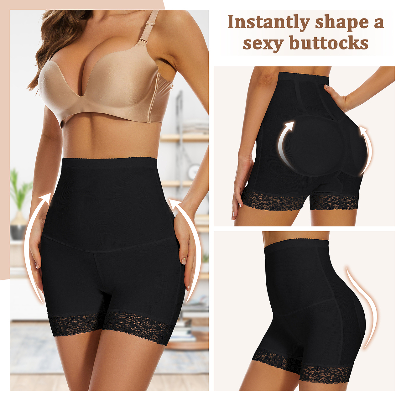 亚马逊服装提臀短裤主图A+（图ZMzQyNzA3Nzg0） - 其他平面 - 站酷设计师及时止孙原创素材 - 站酷ZCOOL